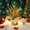 thumbnail image 4 of CQCYD under $5 Artificial Mini Christmas Trees, 12 Inch Lighted Tabletop Xmas Pine Tree with Lights, Small Light Up Battery Operated Spruce Tree with Burlap Base for Holiday Winter Home Party Decor, 4 of 6