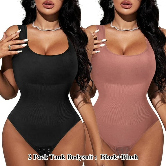 LilyLLL Womens Waist Trainer Shapewear Crotchless Thong Bodysuits Tummy Control Butt Lifter Body Shaper