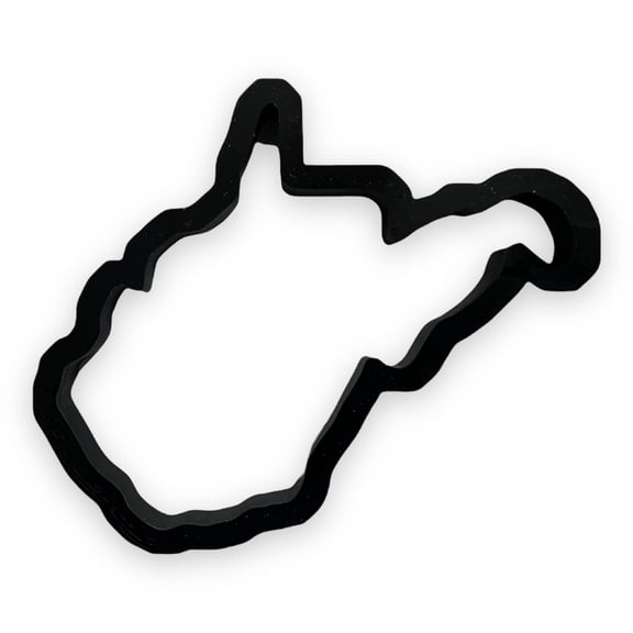 West Virginia State Cookie Cutter with Easy Push Design (4.5 inch)