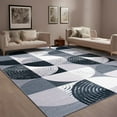 thumbnail image 3 of GUUCHA 5'x8'Area Rugs Geometric Boho Rugs for Living Room Bedroom Non-Slip Carpet,Black, 3 of 7