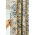 thumbnail image 7 of Sunyuer Blackout Curtains, Room Darkening Window Accent for Bedroom, Sun Blocking, Thermal, Retro Beige Curtains, Floral Collection, Set of 2 Panels, 7 of 7