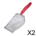 thumbnail image 1 of Recogedor de arena,Pala para arena para gatos Recogedor de arena con mango largo de metal,Cuchara para arena de acero inoxidable Pala tamizadora para gatos,Recogedor antiadherente para gatos y, 1 of 8