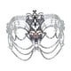 thumbnail image 3 of Máscara de mascarada con cubierta facial de metal para mujeres, elegante máscara de ojos para cosplay Plata, 3 of 8