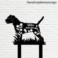 thumbnail image 5 of Handmadetneonsign Border Terrier Dog Metal With Stake, Dog Metal Name Sign Stake, Dog Metal Stake Decor 66577, 5 of 5
