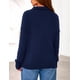 thumbnail image 4 of Suéter PRETTYGARDEN Mujer Cuello en V con Media Cierre Azul Marino XXL, 4 of 8
