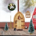 thumbnail image 4 of Fiudx Puerta Navideña, Modelo de Decoración Festiva de Madera, Encantadora Corona y Detalles de Globos, Diseño de Base Estable, Decoración Navideña o Idea de Regalo, Perfecta para Entusiastas de Las, 4 of 6