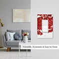thumbnail image 5 of Daiia Red Maple Leaf Pattern Decorator Wall Plate Child Safe Outlet Cover, Switch and Outlet Covers,Size 1-Gang 5.0" x3.0" , Polycarbonate Thermoplastic-Style U, 5 of 6