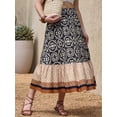 thumbnail image 4 of DARING DIVA Women's Summer Beach Graphic Midi Western Skirts Small Black, 4 of 6