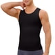 thumbnail image 2 of Alta Compresión Shapewear de los Hombres de Alta Elástica Corset Cintura sin Mangas Cuello Tripulado, Adelgazamiento Camiseta, 2 of 9