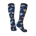 thumbnail image 4 of Haiem Planets and Stars Socks, Funny Novelty Crazy Design Cotton Socks Sports Socks Knee High Socks For Men, Women,1Pairs - Gift For Working Friends, 4 of 9