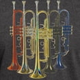 thumbnail image 3 of CafePress - Trumpets Multi Dark T Shirt - Men's Classic Graphic Cotton T-Shirt, 3 of 4