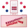 thumbnail image 1 of Juego de 24 uñas postizas acrílicas cortas con pegamento HUOGUO, 1 of 2