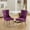 Purple + Velvet + Foam7, variant on , Modern, High-end Tufted Solid Wood Contemporary Velvet Upholstered Dining Chair with Golden Stainless Steel Plating Legs,Nailhead Trim,Set of 2,Gold, SW1601GL