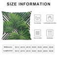 thumbnail image 5 of Fenyluxe  Throw Pillow Covers Palm Leaves, Tropical Beach Palm Geometric Boho Pillowcase Cushion Covers for Couch Bed, Square Decorative Pillow Cover Home Sofa Bedroom Car 24x24in, 5 of 5
