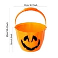 thumbnail image 2 of Halloween Pumpkin Bucket with Glowing Eyes - Trick or Treat Candy Container - Party Favors, Candy Storage Basket for Kids, Halloween Decorations and Home Party Supplies, 2 of 5