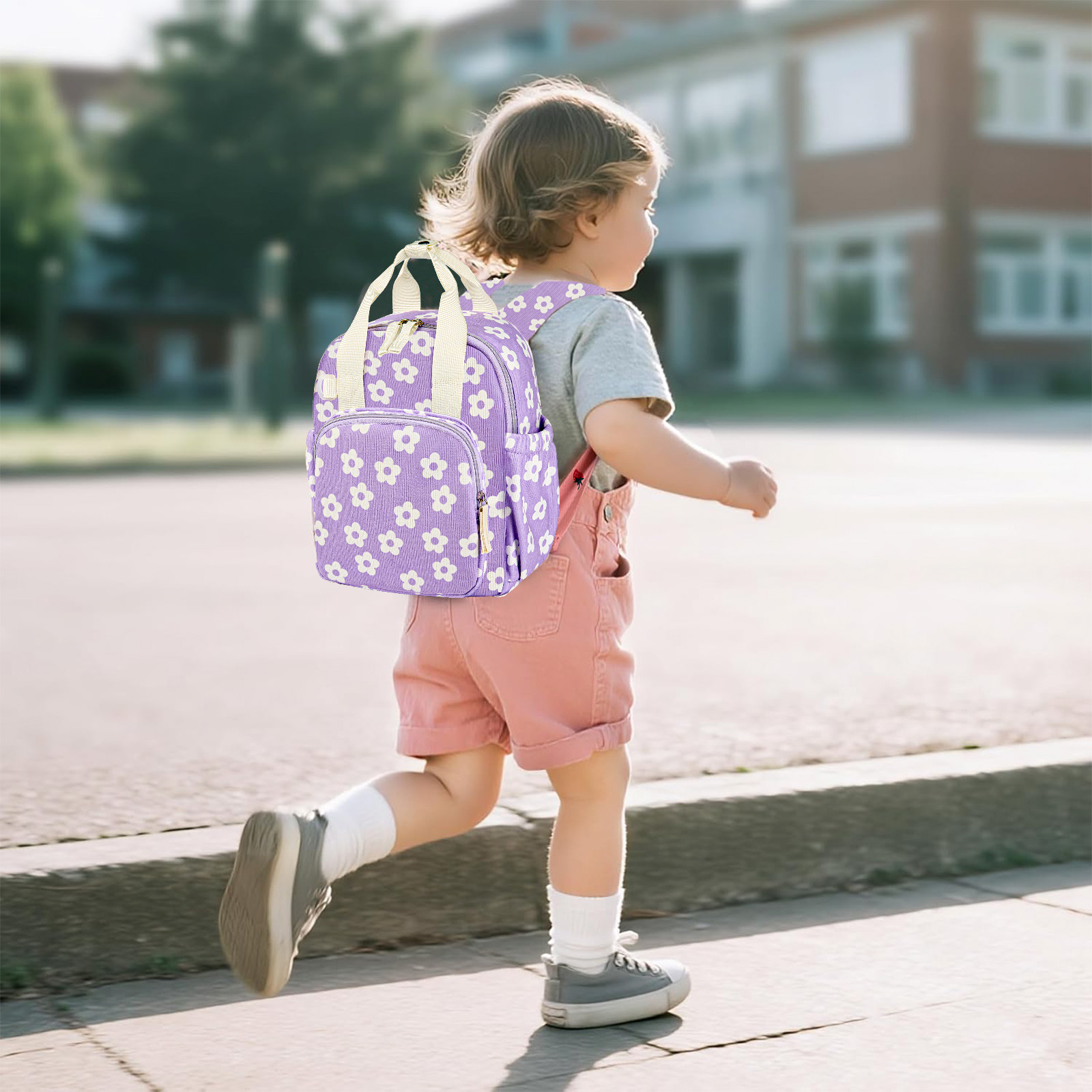 Mochila para niños pequeños de 2-4 años, linda, de 12 pulgadas, para preescolar y guardería, para niñas 2