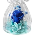 thumbnail image 3 of simhoa Fleurs Éternelles Élégantes en Couverture Cadeaux Rose Préservée Roses Éternelles pour Femme Maman Bleu, 3 of 4