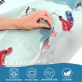 thumbnail image 3 of Yayeee Kitchen Curtains Tier Pair Light Filtering 27"x24" Rod Pocket Short Cafe Window Panel, Ice Hockey, 3 of 7