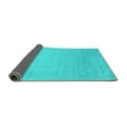 thumbnail image 2 of Ahgly Company Indoor Rectangle Abstract Turquoise Blue Contemporary Area Rugs, 8' x 10', 2 of 4