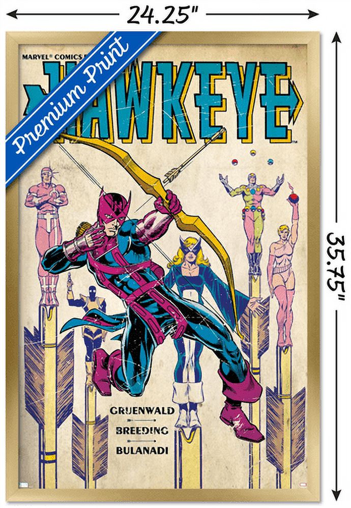 Marvel Comics - Hawkeye - Hawkeye #3 Wall Poster, 22.375" x 34", Framed
