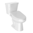 thumbnail image 4 of Garden 12 inch 2-pieces 1.28 GPF Siphon Elongated Ceramic Toilet in White Electric Bidet Seat with Auto Lid ADA Included, 4 of 12