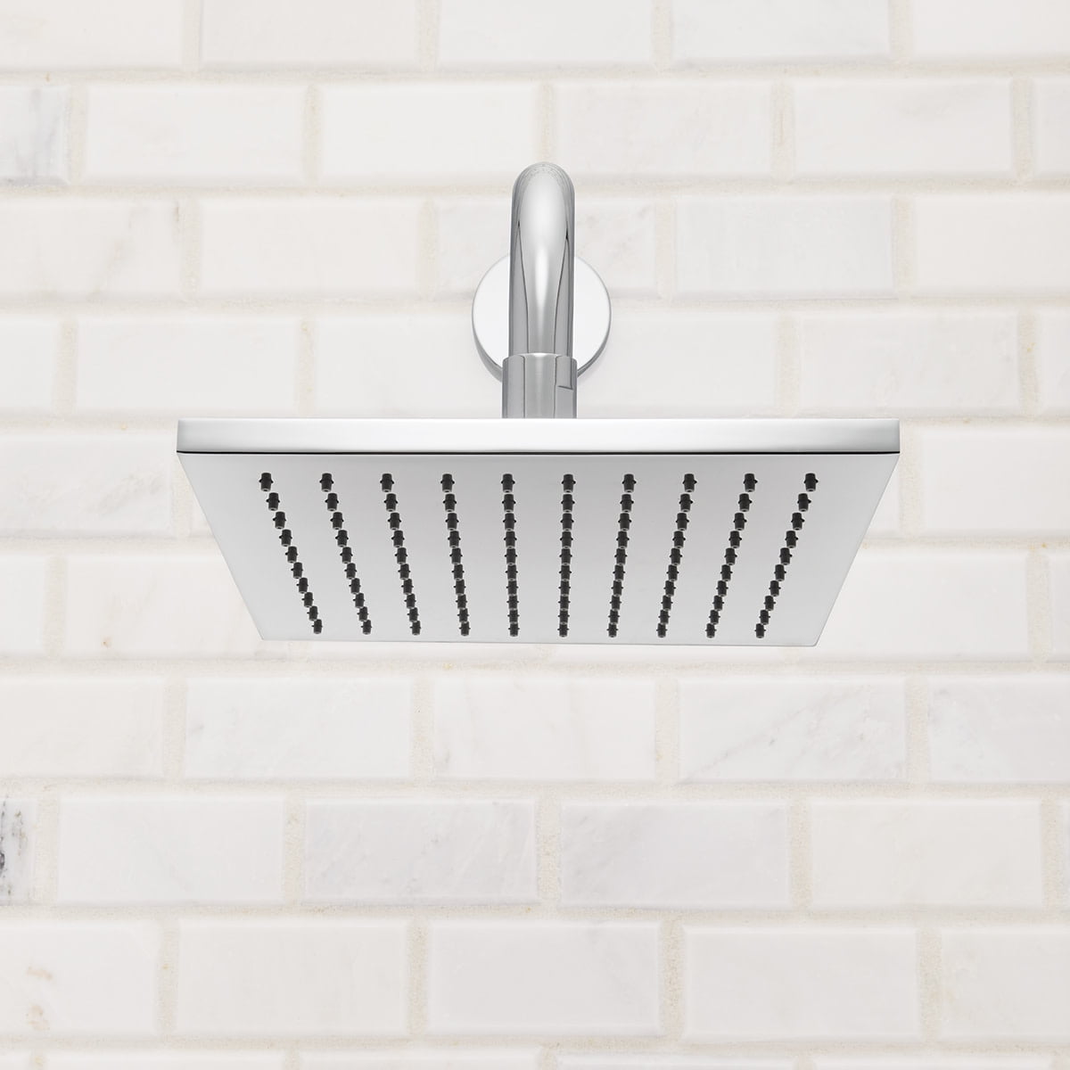 Speakman Kubos Square Rain Shower Head, Brushed Nickel