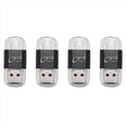 thumbnail image 1 of 4X Lector de Tarjetas Aluminio Usb Type C Otg Adaptador de Lector de Tarjeta de Memoria Externa Micro-Sd / Tf para Computadora Teléfono Móvil (Negro), 1 of 8
