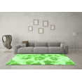 thumbnail image 3 of Ahgly Company Indoor Round Abstract Green Modern Area Rugs, 3' Round, 3 of 4