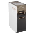 thumbnail image 1 of Slim Bathroom Storage Cabinet, Plastic Space Saving Floor Organizer Side Unit Small Storage Cabinet with Multi Layered Structure for Neatly Organized Bathroom Items, 1 of 7