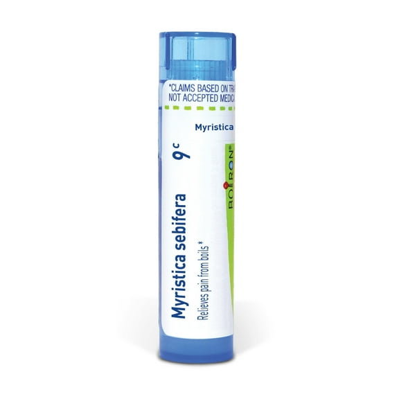 Boiron Myristica Sebifera 9C, Homeopathic Medicine for Pain From Boils, 80 Pellets