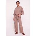 thumbnail image 3 of Women's Acid Wash Oversized Cropped Raw Hem Sweatshirt, 3 of 4