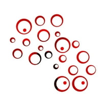 Miyuadkai Stickers Clearance 3D Circle Mirror Wall Sticker Removable Decal Art Mural Home Living Room Decor Home Decor Red