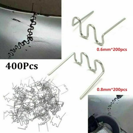 

400pcs Standard Pre-cut 0.6/0.8mm Wave Hot Staple For Plastic Stapler Repair Kit