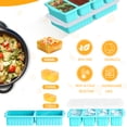 thumbnail image 2 of AsFrost 3Pack Silicone Freezer Trays with Lid,2 Large 2-Cup(500ml)&4 Medium 1-Cup(125ml)&6 Small 1/2-Cup(75ml) Soup Freezer Container Molds,Ice Cube Tray For Meal Prep&Freezing Soup,Stews,Sauces, 2 of 7