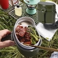 thumbnail image 6 of Portable Mess Kit Hiking Picnic BBQ Beach Camping Cookware Mess Camping Pots Pans Set, Aluminum MessKit, 6 of 8