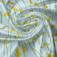 thumbnail image 5 of Ambesonne Flower Window Valance, Cartoonish Daffodils, 54" X 18", Pale Blue Mustard, 5 of 5