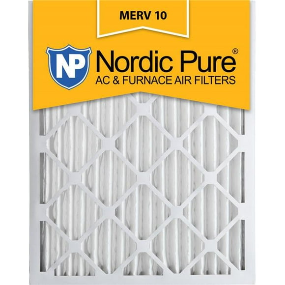 Nordic Pure 18x25x2M10-3 Pleated MERV 10 Air Filters - 18 x 25 x 2 in. - Pack of 3