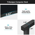 thumbnail image 6 of Tribesigns 47 inch Computer Desk with Hutch and Bookshelf, 6 of 7