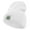 White, variant on Green Eye Embroidered Big Size Superior Cotton Long Knitting Beanie - Grey XL-3XL