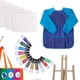 thumbnail image 3 of 27 Piezas Ni?os Pinceles De Pintura Juego De Herramientas De Pincel De Pintura Ni?os Peque?os DIY Azul SM SunniMix Delantal de pincel de pintura para niños, 3 of 5