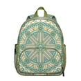 thumbnail image 1 of Traditional Sacred Mandala Adjustable Backpack - Waterproof & Durable Student Daypack with Side Pockets, 1 of 1