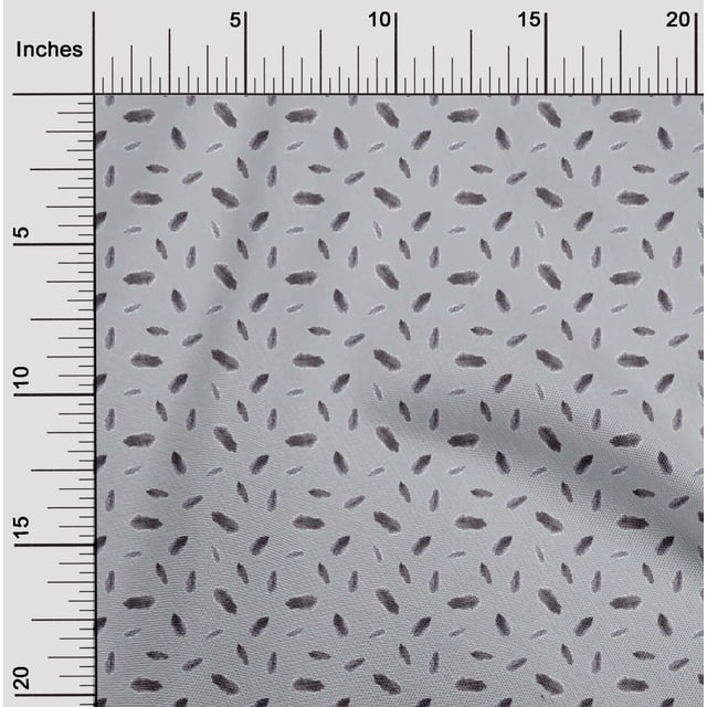 oneOone Cotton Flex Fabric Bird Feather Print Sewing Fabric BTY 40 Inch Wide
