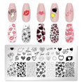 thumbnail image 2 of Valentine's Day Stamping Plate Heart Pattern Nail Art Board Template Stainless Steel Nail Design Printing Stencil Image Plate, 2 of 5
