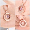 thumbnail image 4 of Circle of Life Urn Necklace for Cremation Ashes Holder Heart Memorial Jewelry Pendent for Ashes Perfume Dry Flowers, 4 of 5