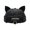 Black, variant on Brimless Docker Ears Hat Adjustable Backwards Cap for Outdoor Sports One Size Cotton Cloth Lightweight Foldable
