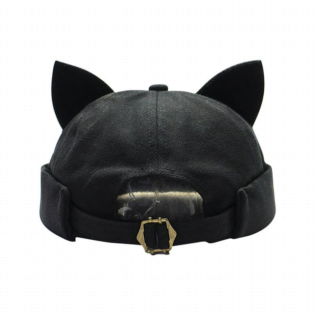 Xiying - Gorro Deportivo Sin Ala con Orejas de Docker - Gorro Deportivo Ajustable de Algodón para Hombre y Mujer, Ligero y con La Parte Trasera Hacia Atrás (Talla 55-59 Cm/21,65-23,23 Pulgadas), Pleg