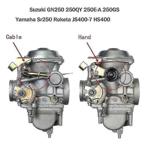 Gn250 Carburetor For Suzuki Gn 250 Carburador Gn300 Dr250 Yamaha Sr250 Roketa Jianshe Js400-7 Hensim Hs400 Scout 300cc-400cccarb-yky