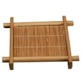 thumbnail image 4 of Naiyafly Japanese-style Manual Insulation Pads Bamboo Silk Carbonization Coaster Square Tea Ceremony Tea Mat Pot Mat Bowl Mat, 4 of 7