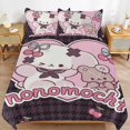 thumbnail image 3 of NONOMOCHI Bedding Set Anime Three-piece for Boys Girls Teens Twin, 3 of 8