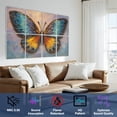 thumbnail image 3 of Rustic Farmhouse 8 Pack Art Acoustic Panels Sound Absorbing Oil painting beautiful butterfly abstract Decorative Soundproof Wall Panels Self Adhesive for Nursery Game Room Bedroom 48"x32", 3 of 7